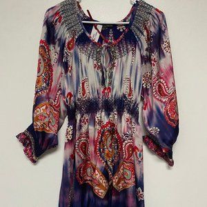 Red  Blue Purple Top/Dress